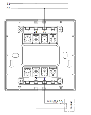 海灣GST-LD-8300B輸入模塊常閉無(wú)源觸點(diǎn)接線圖